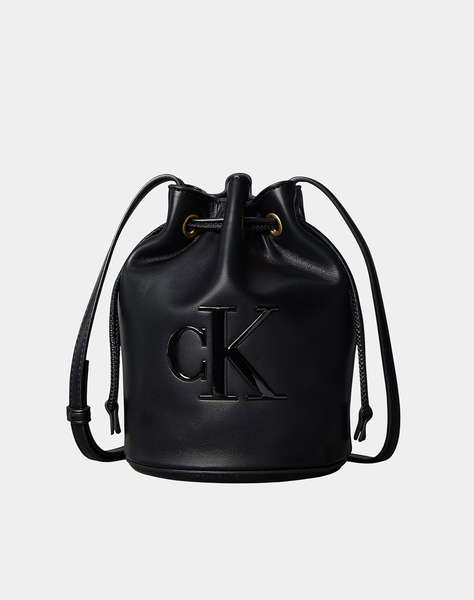 CALVIN KLEIN JEANS BOLD CK SMALL BUCKET BAG