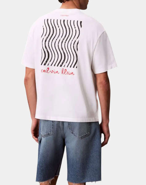 CALVIN KLEIN JEANS SS 16s CK TRVL LINES GRAPHIC TEE