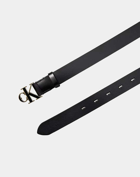 CALVIN KLEIN JEANS ROUND CK BUCKLE 30MM BELT INLAY