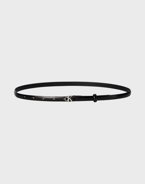 CALVIN KLEIN JEANS ROUND CK BUCKLE 15MM BELT SMOOTH