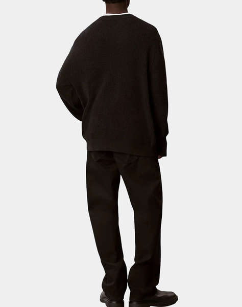 CALVIN KLEIN JEANS LS CLSC CTTN WFL CRWNK SWTR 9GG