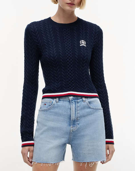 TOMMY JEANS TJW RWB TIPPING SWEATER