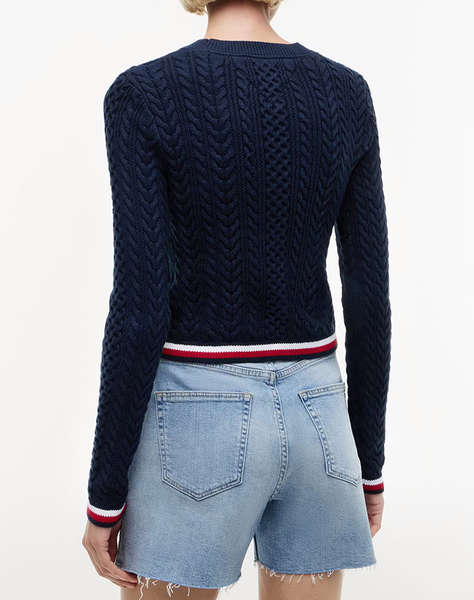 TOMMY JEANS TJW RWB TIPPING SWEATER