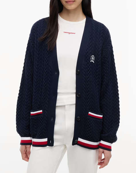TOMMY JEANS TJW RWB TIPPING OVS CARDIGAN
