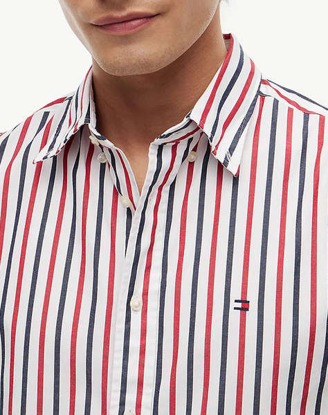 TOMMY HILFIGER FLEX POPLIN SEASONAL STRIPE SHT