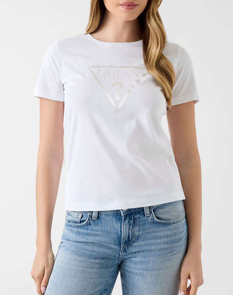 GUESS NEW SS CN BASIC TRIANGLE TEE ДАМСКА БЛУЗА
