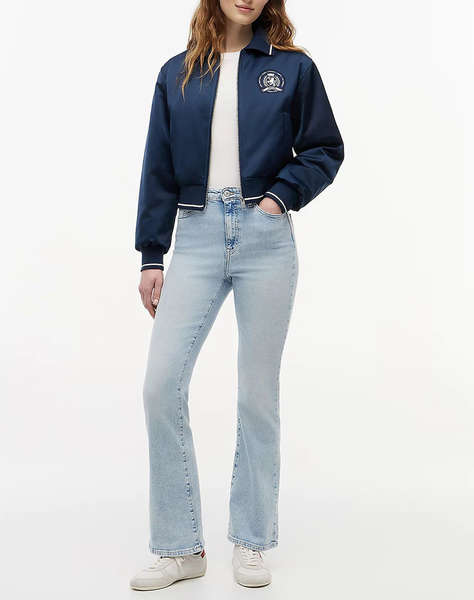 TOMMY JEANS TJW COLLAR SATIN VARSITY JACKET
