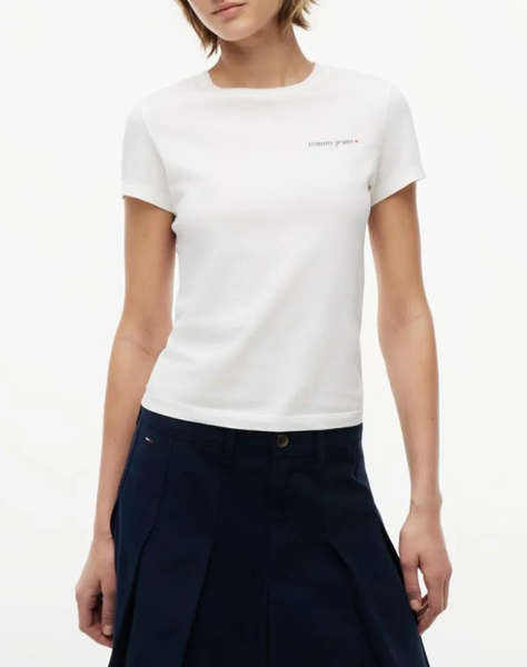 TOMMY JEANS TJW SLIM ESS LOGO 1 SS TEE EXT