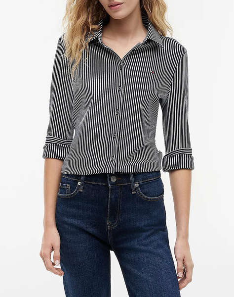 TOMMY HILFIGER 1985 SLIM PIQUE LS SHIRT