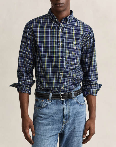 GANT РИЗА ΜΜ REG ARCHIVE POPLIN INDIGO CHECK