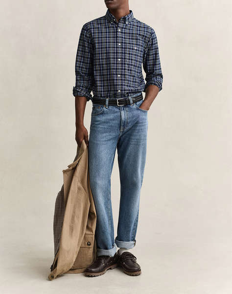 GANT РИЗА ΜΜ REG ARCHIVE POPLIN INDIGO CHECK