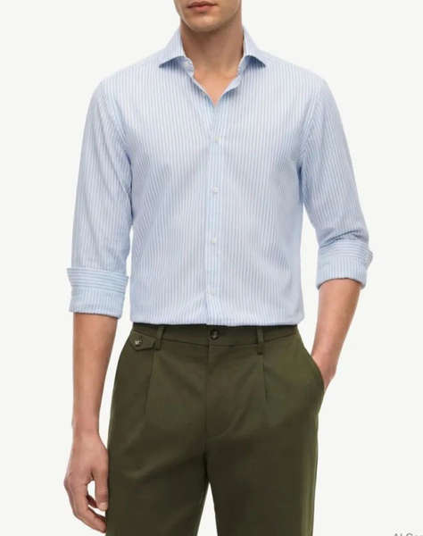 TOMMY HILFIGER DC FLEX COLLAR CLSSC STRP SHIRT