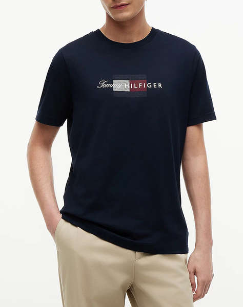 TOMMY HILFIGER SCRIPT FLAG REGULAR TEE