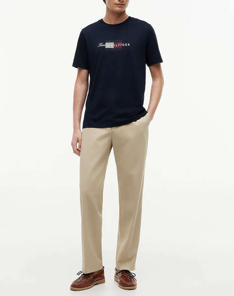 TOMMY HILFIGER SCRIPT FLAG REGULAR TEE
