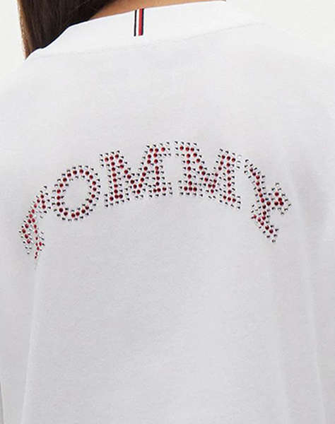 TOMMY HILFIGER TOMMY RHINESTONE TEE SS