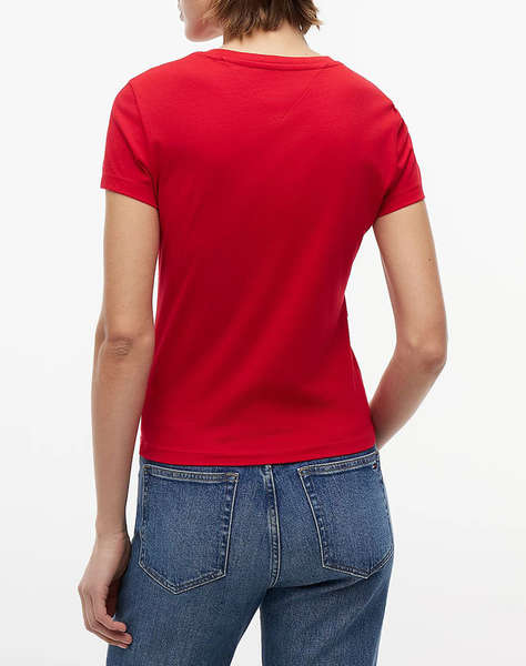 TOMMY JEANS TJW SLIM ESS LOGO 1 SS TEE EXT