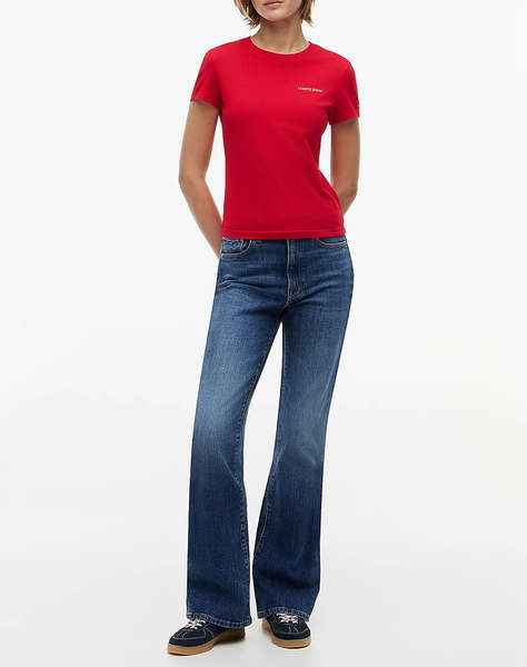 TOMMY JEANS TJW SLIM ESS LOGO 1 SS TEE EXT