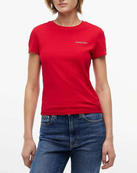 TOMMY JEANS TJW SLIM ESS LOGO 1 SS TEE EXT