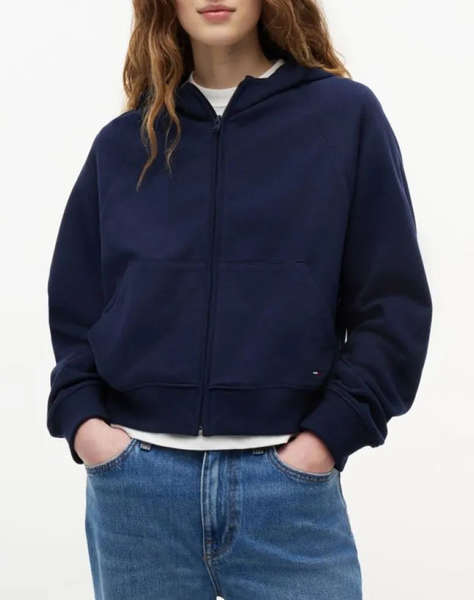 TOMMY JEANS TJW BXY S FLAG ZIP THRU HOODIE