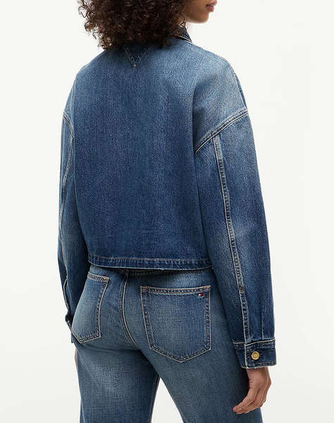 TOMMY HILFIGER CROPPED JACKET CAM MID