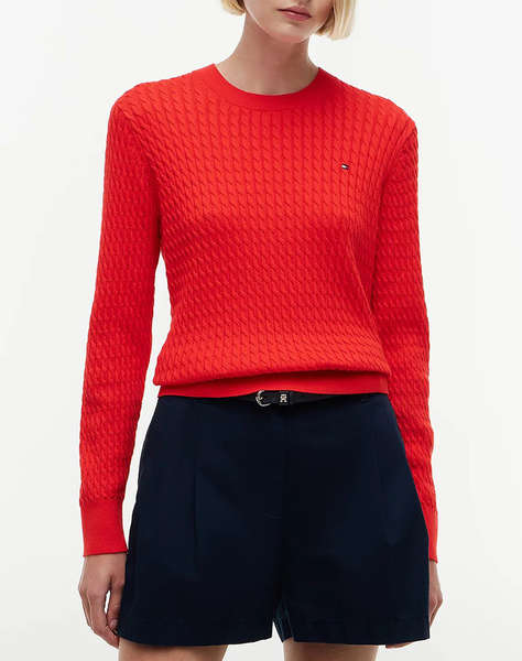 TOMMY HILFIGER CO CABLE C-NK LS SWEATER