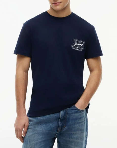TOMMY JEANS TJM REG SIGN FLAG SS TEE EXT