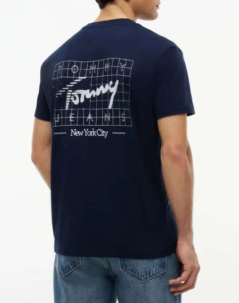 TOMMY JEANS TJM REG SIGN FLAG SS TEE EXT