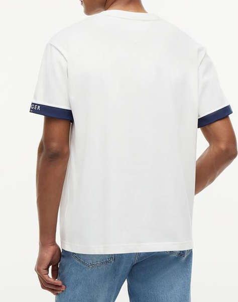 TOMMY HILFIGER SAIL MIX MEDIA CUFF REGULAR TEE
