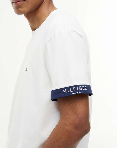 TOMMY HILFIGER SAIL MIX MEDIA CUFF REGULAR TEE