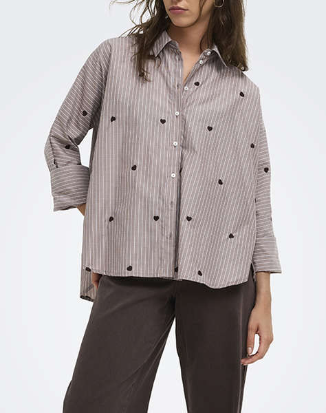 ONLY ONLNEW LINA GRACE STR EMB SHIRT NOOS WVN