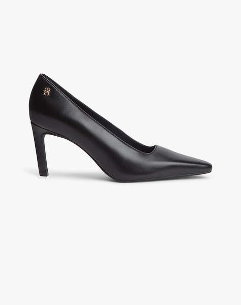 TOMMY HILFIGER SQUARED TOE HIGH HEEL LTH PUMP
