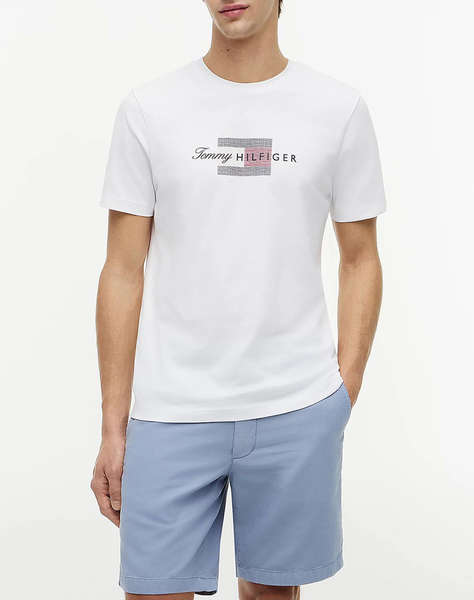 TOMMY HILFIGER SCRIPT FLAG REGULAR TEE
