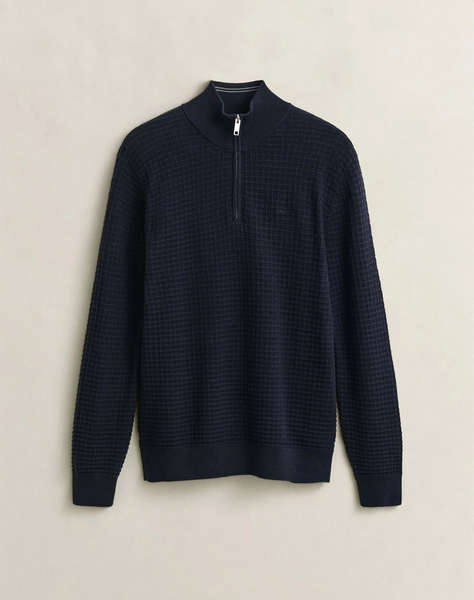 GANT ПУЛОВЕР ΜΜ COTTON TEXTURE HALF ZIP