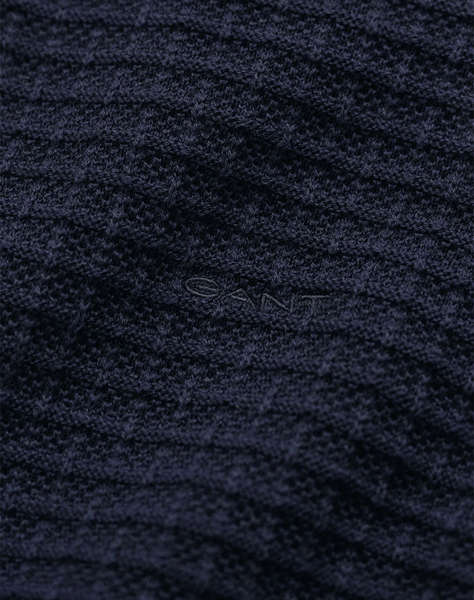 GANT ПУЛОВЕР ΜΜ COTTON TEXTURE HALF ZIP