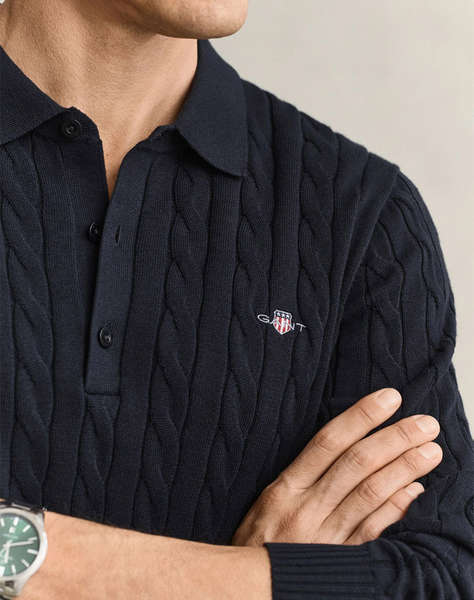 GANT ПУЛОВЕР ΜΜ COTTON CABLE POLO