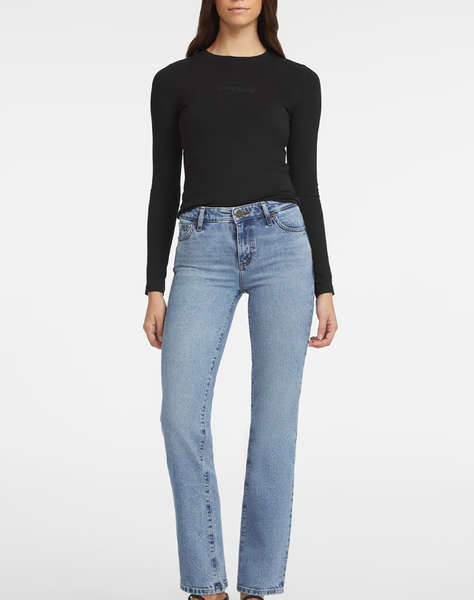 GUESS JEANS GJ LS CN SLIM LOGO EMB TEE ДАМСКА БЛУЗА