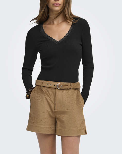 ONLY ONLSARA SHARAI L/S V-NECK TOP JRS NOOS
