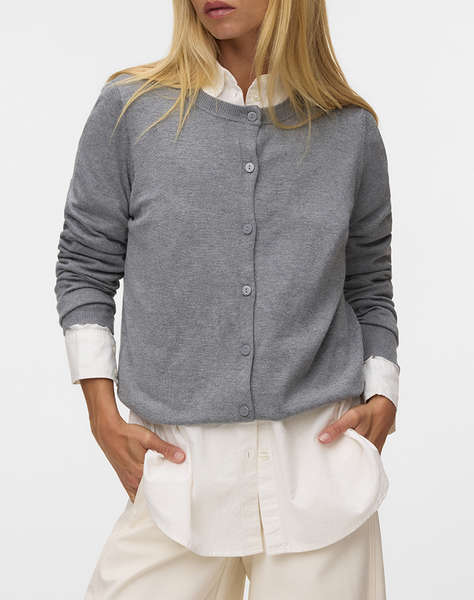 VERO MODA VMSILJE LS O-NECK CARDIGAN NOOS