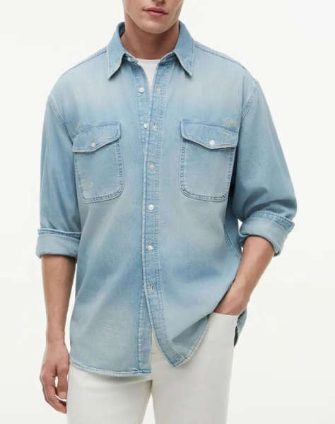 TOMMY HILFIGER RELAXED SHIRT DUNE INDIGO
