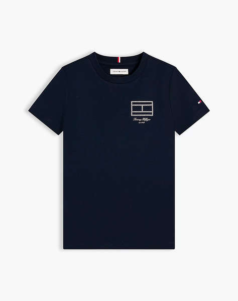 TOMMY HILFIGER OUTLINE FLAG GRAPHIC T-SHIRT SS