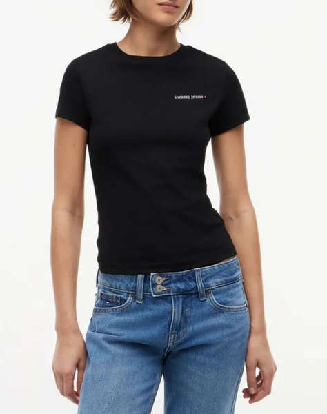 TOMMY JEANS TJW SLIM ESS LOGO 1 SS TEE EXT