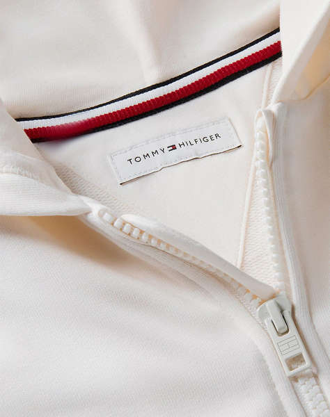 TOMMY HILFIGER TOMMY RHINESTONE ZIP THROUGH