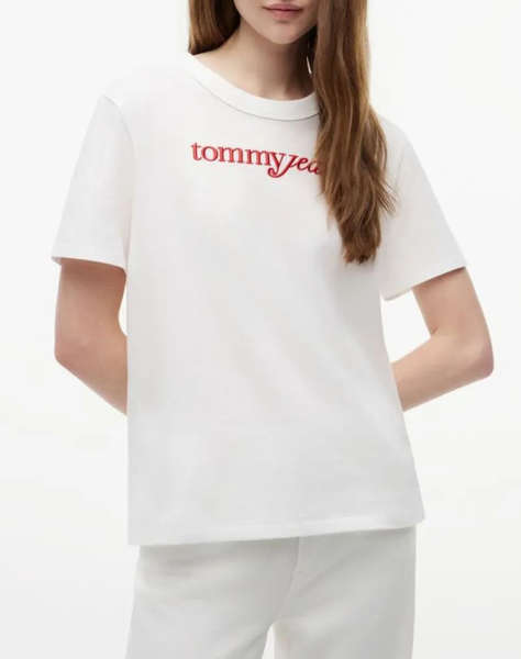 TOMMY JEANS TJW RLX SCRIPT SS TEE
