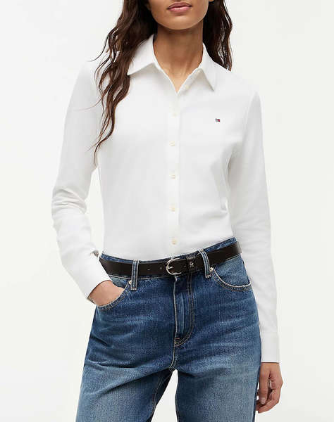 TOMMY HILFIGER 1985 SLIM PIQUE LS SHIRT