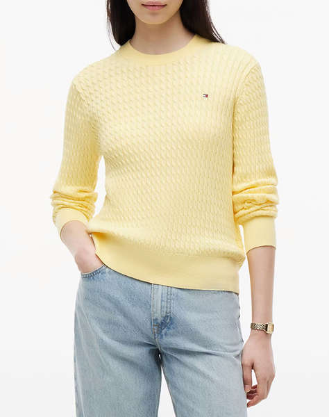 TOMMY HILFIGER CO CABLE C-NK LS SWEATER