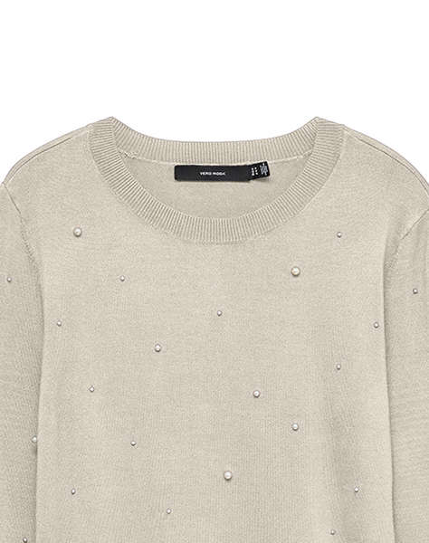 VERO MODA VMNEWGLORY PEARL LS O-NECK PULLOVER BOO