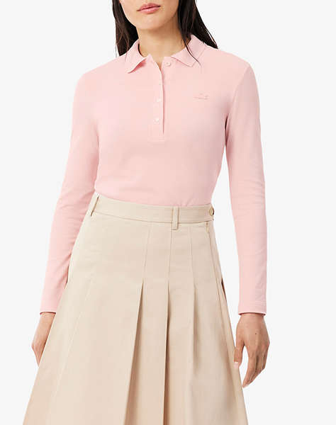 LACOSTE БЛУЗА С ДЪЛЪГ РЪКАВ LONG SLEEVED RIBBED COLLAR SHIRT