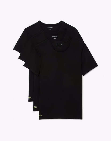 LACOSTE КОМПЛЕКТ 3 БРОЯ БЕЛЬО T-SHIRT С КЪС РЪКАВ UNDERWEAR TEE-SHIRT