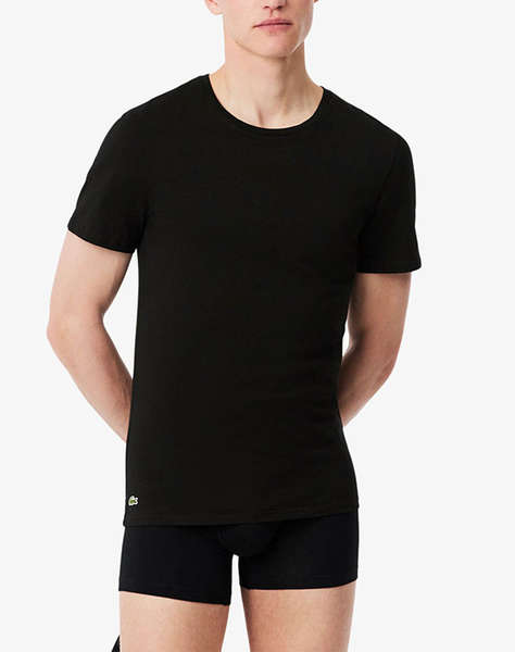LACOSTE КОМПЛЕКТ 3 БРОЯ БЕЛЬО T-SHIRT С КЪС РЪКАВ UNDERWEAR TEE-SHIRT