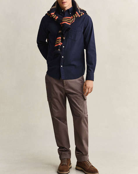 GANT РИЗА С ДЪЛЪГ РЪКАВ REG GMNT DYED TWILL SHIRT